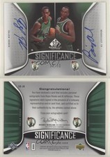 2006-07 SP Game Used Edition /50 Rajon Rondo Al Jefferson #SD-JR Rookie Auto RC