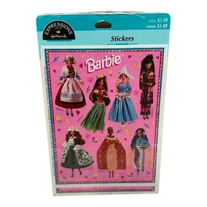 1996 Hallmark Expressions Stickers BARBIE Dolls of the World Costumes Sealed - Picture 1 of 2