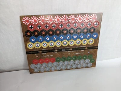 UNPUNCHED Axis & Allies 1941 Board Game Complete Token Set Replacement Sheet - Image 1 of 3
