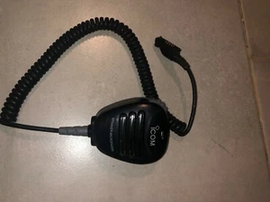 ICOM HM-138 Waterproof 9-pin 2 way radio speaker mic Microphone for F50 F60 F70 - Picture 1 of 5