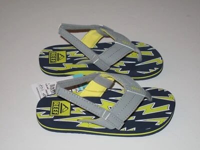 Sandalias Reef Little Boys 7 Little Uni Chanclas Niños Negro Amarillo Gris Trueno Foto 1 de 2
