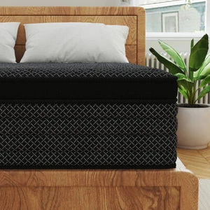 12"14" Twin Full Queen King Mattress Memory Foam Pocket Coil Hybrid Bed In a Box - Picture 1 of 12