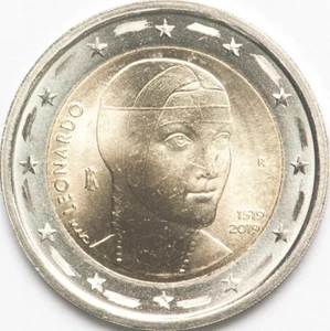 Italy 2 euro 2019 Leonardo da Vinci (#4673) - Picture 1 of 2