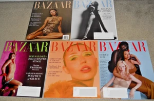 Lot of 5 - Harper's BAZAAR Magazines Books- Dec'24 through April 2025~ *All NEW* - Picture 1 of 2