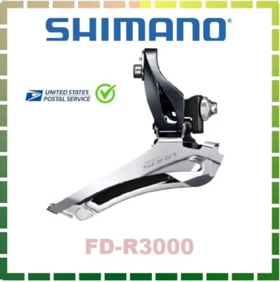 Shimano Sora FD R3000 2×9 Speed Road Bike Front Derailleur Braze-on FD-R3000 - Image 1 of 4