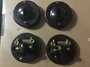 More details for vintage crabtree bakelite  switch x 2