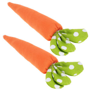  2 Stck. Simulation Gemüse Tuch Karotten für Handwerk Dekorationen