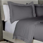 The Threadery Pure Belgian Linen 3-Piece King Duvet Cover Set in Quiet Shade NWT
