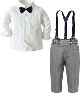 Baby Boy Gentleman Long Sleeves Suit Sets with Pocket- Boys Size 18-24 Month Old - Picture 1 of 4