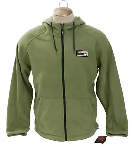 New Balance Men's S Green Full Zip Hooded Sherpa Lined Jacket - Picture 1 of 5