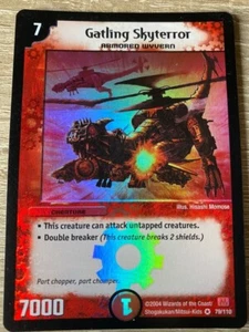 2004 Duel Masters Sammelkarte GATLING SKYTERROR #79/110 Holofolie - Bild 1 von 2