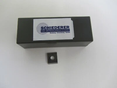CNC-SCHIEDERER 10x HM-Wendeplatten / Wendemesser 9,6x12x1,5 mm Z2 35° 1 Loch Made in Germany