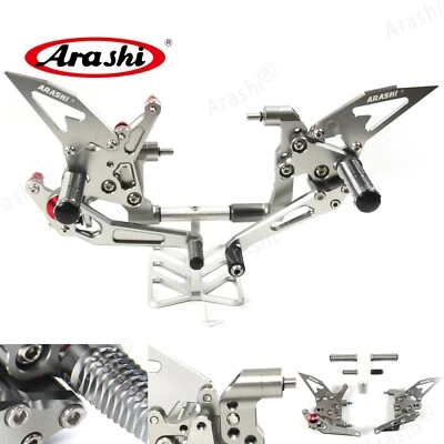 Reposapiés ajustables Arashi para Ducati 899 Panigale 2014 2015 reposapiés Foto 1 de 4