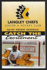 2006-07 Langley Chiefs BCHL Hockey Schedule !!! Safeway