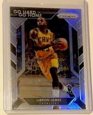 Lebron James 2016-17 Panini Prizm Go Hard Or Go Home Silver Refractor