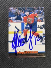 1999-00 Pacific Panthers Hockey #174 Oleg Kvasha Autograph Florida Panthers Auto
