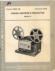 Kodak Chevron 8 Modelo 10 Manual de Servicio y Piezas 769163 y 768490 - Imagen 1 de 8