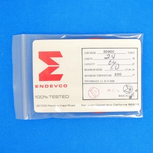 Meggitt Endevco 3090C-24, 24" 500˚F Cap. 64 pF Low Noise Coaxial Cable Assem - Picture 1 of 2