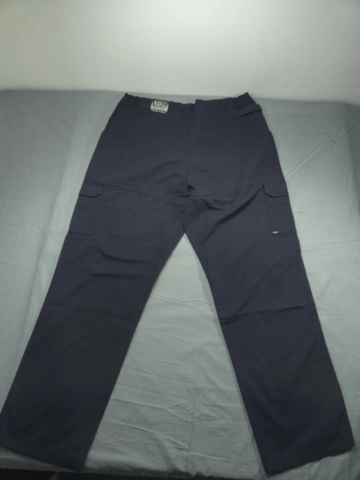 5.11 Tactical Cotton Canvas Cargo Navy Blue Pants Size 34x36 74251