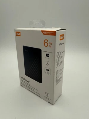 WD 6TB My Passport Portable HDD-WDBR9S0060BBK-WESN - Black - NEW SEALED BOX - Image 1 of 4