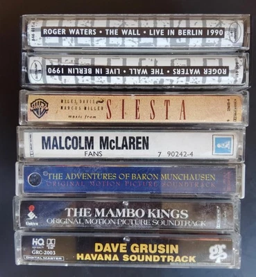 Lot of 5 Soundtrack Cassettes Rarities + P 1 & 2 THE WALL Live in Berlin Tested - Image 1 of 2