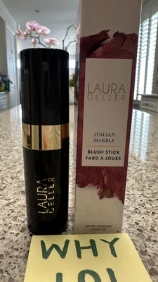 Laura Geller Italian Marble Blush Stick in D'ORO BERRY .31oz/9g FULL SZ SEAL $32 - Image 1 of 4