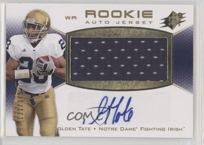 2010 SPx Rookie Auto Jersey /375 Golden Tate #122 Rookie Auto RC - Image 1 of 2