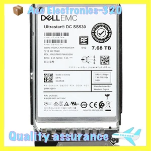 GXKXX 0GXKXX Dell EMC 7.68TB 2.5" SAS 12Gb/s Read-Intensive SSD 14/15/16G KIT - Picture 1 of 5