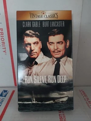 VHS - Run Silent, Run Deep (MGM Vintage Classics) B&W War Movie Good Used - #108 - Image 1 of 2