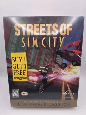 Maxis 1997/98 - Streets of Sim City - Big Box - PC CD-ROM - NIB - Image 1 of 4