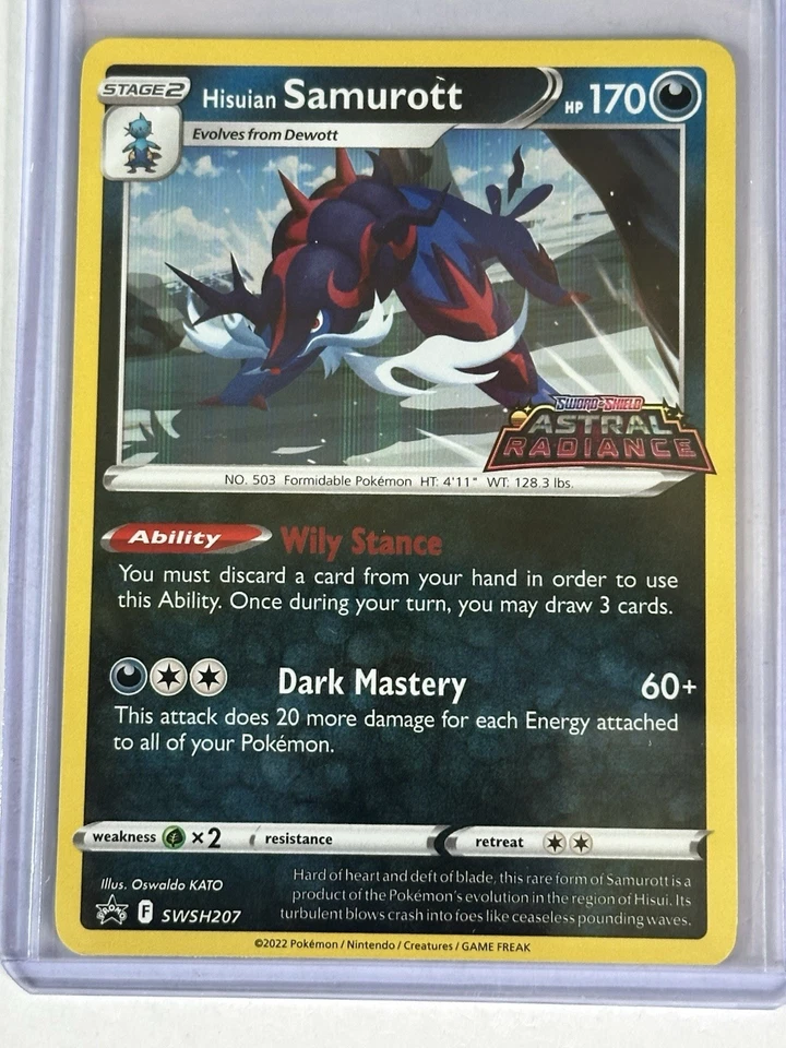 Hisuian Samurott SWSH207 SWSH: Sword & Shield Promo Cards Holo - Image 1 of 2