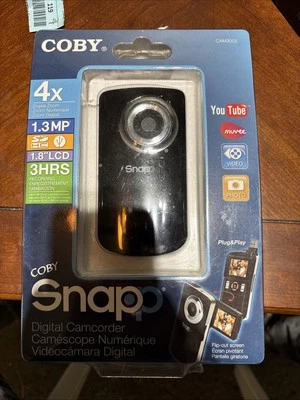 Coby Snapp Digital Camcorder 4x Digital Zoom 1.8" LCD model CAM3002 - Brand New - Image 1 of 2
