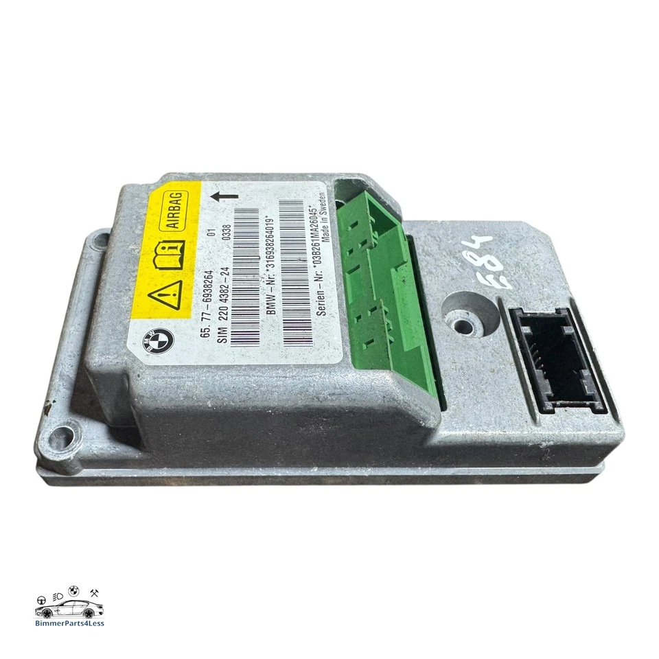 2003 BMW Z4 E85 Roadster Cabrio Safety Information Module Airbag 6938264 - Image 1 of 3