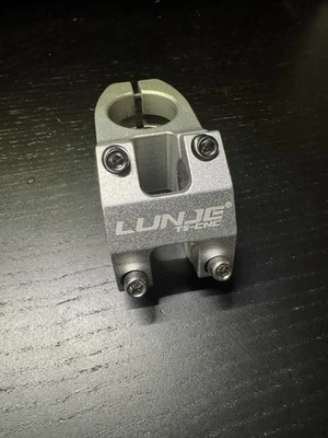 Lunje Mountain Bike Stem MTB Silver 31.8 X 40mm 1 1/8th - Image 1 of 4