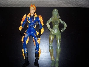 Marvel Clear Invisible Women & Human torch Fantastic Four 12" Action Figures - Picture 1 of 3