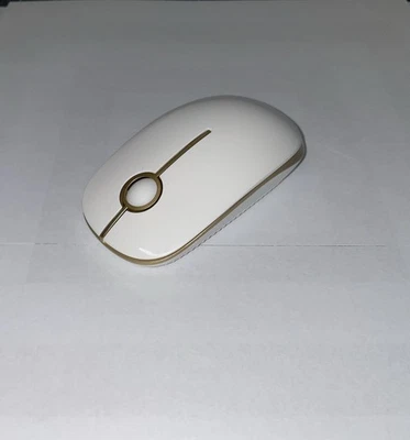 Jelly Comb Wireless white gold Optical Mouse Slim Ambidextrous Laptop PC - Image 1 of 4
