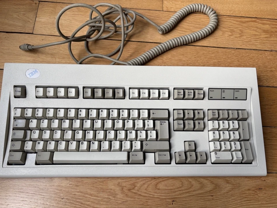 IBM MODEL M Retro Tastatur Keyboard AZERTY BELGISCH - IBM PS/2 AT - Top Zustand! - Bild 1 von 4