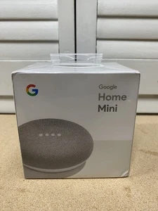 Neu Google Mini Home Smart Lautsprecher Freisprecheinrichtung Kreidefarbe 2017 werkseitig versiegelt - Bild 1 von 5