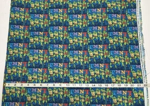 Teenage Mutant Ninja Turtles Fabric - New 100% Cotton - Sold By The Half Yard - Picture 1 of 2