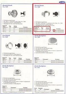 IVES #530B3-1" DRAWER/CABINET KNOB, SOLID BRASS, POLISHED BRASS FINISH (US3) - Picture 1 of 1