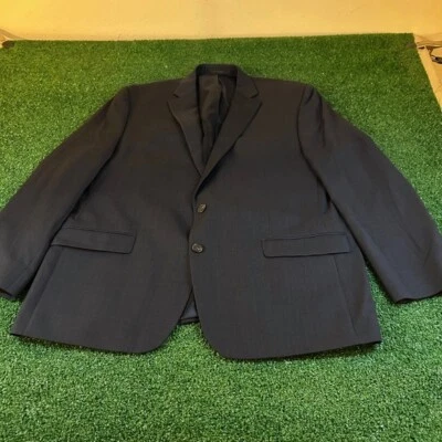 Chaps Blazer Abrigo Deportivo Dos Botones Traje Chaqueta Negocios Carrera Lana Azul Hombres 46R Foto 1 de 4