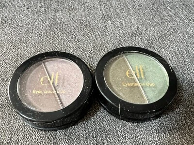 e.l.f. Essentials Duo Eye Shadow Powder Green Pallet Purplish Pallet - Image 1 of 3