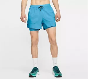 Nike Flex Stride 2 in 1 Dri-Fit Laufshorts türkis Herren 2XL gefüttert CJ5467-447 - Bild 1 von 8