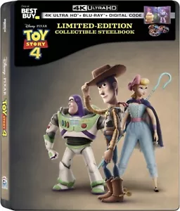 TOY STORY 4 BEST BUY EXCLUSIVE LIMITED EDITION COLLECTIBLE STEELBOOK 4K UHD [NEW - Picture 1 of 5