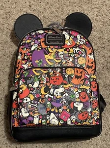 2022 Disney Parks Loungefly Mickey & Friends Halloween Mini Backpack - NEW NWT - Picture 1 of 6