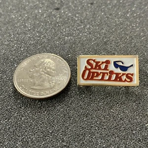 Vintage Ski Optiks Sonnenbrille klein goldfarben Pin Pinback #40358 - Bild 1 von 2