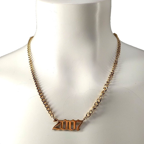 VETEMENTS Collana catena 2007 ottone placcato oro 19" bigiotteria moda