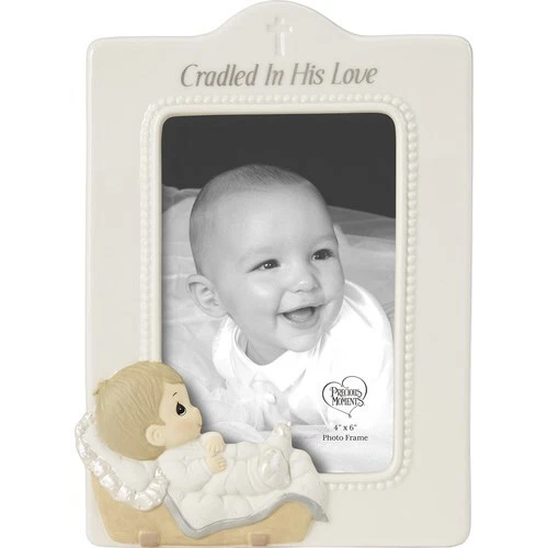 PHOTO FRAME-CRADLED IN HIS LOVE-BOY (HOLDS 4X6 PHO - Image 1 of 1