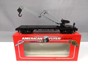 American Flyer #6-49009 A.F. Flachwagen mit Derrick Spur "S" Originalkarton C-10 - Bild 1 von 9