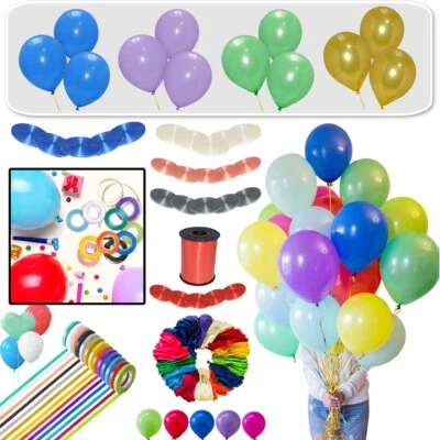 100 X BALÕES DE BALÃO LISO DE LÁTEX BALÕES de hélio qualidade festa aniversário casamento - Imagem 1 de 2